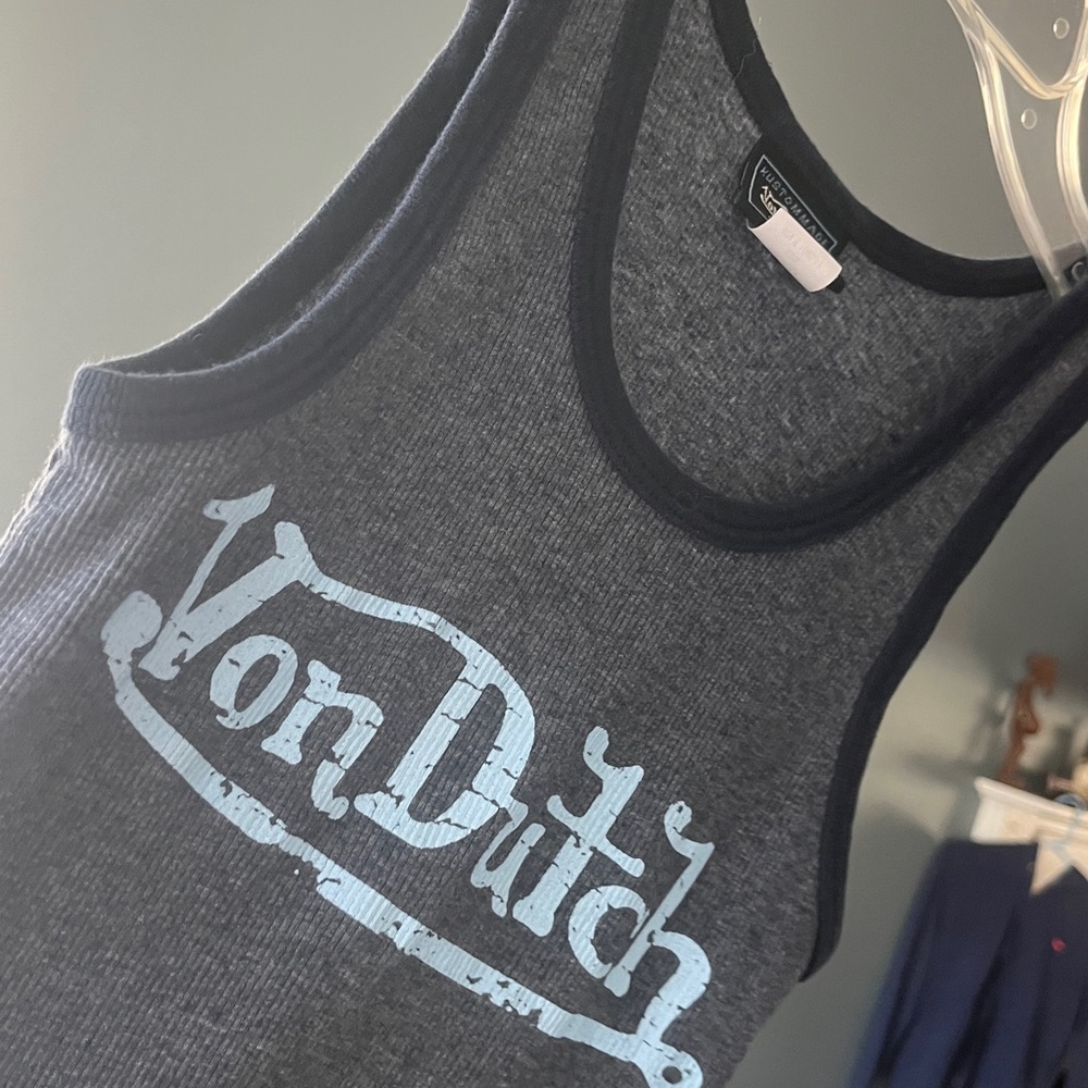 Von Dutch Ringer Ribbed Tank - Picture 10 of 16